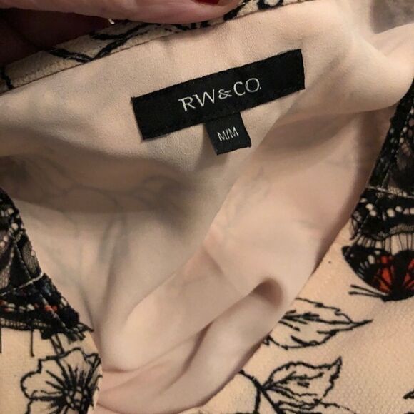 Medium RW&CO Blush Floral Print Tent Dress - Picture 4 of 5